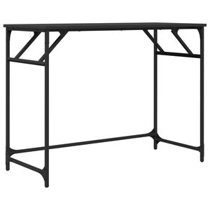 vidaXL Psac&iacute; stůl kouřov&yacute; dub 100 x 45 x 76 cm kompozitn&iacute; dřevo a ocel