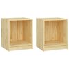 vidaXL Nočn&iacute; stolky 2 ks 35,5 x 33,5 x 41,5 cm masivn&iacute; borov&eacute; dřevo