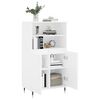 vidaXL Skř&iacute;ň highboard b&iacute;l&aacute; 60 x 36 x 110 cm kompozitn&iacute; dřevo
