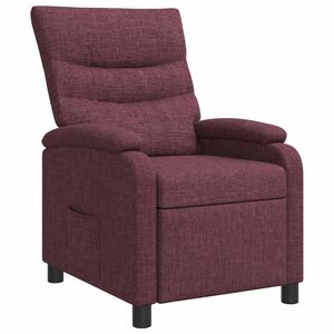 vidaXL Křeslo s funkc&iacute; ležen&iacute; Fialov&aacute; Textil