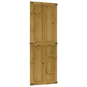 vidaXL Zavěsn&eacute; posuvn&eacute; dveře CORONA 70 x 210 cm Medov&aacute; Hněd&aacute;