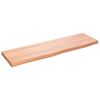 vidaXL Koupelnov&aacute; deska hněd&aacute; 100x30x(2-4) cm o&scaron;etřen&yacute; masivn&iacute; dřevo