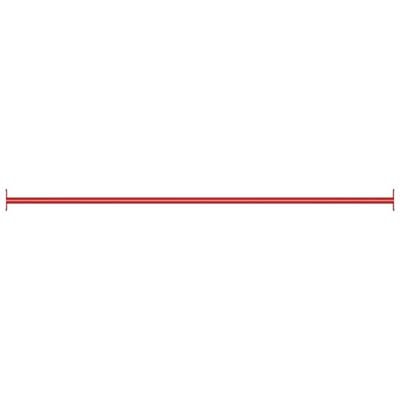 vidaXL Hrazdová tyč 125 cm ocelová červená