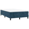 vidaXL Box spring postel s matrac&iacute; tmavě modr&aacute; 120 x 200 cm samet