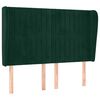 vidaXL Čelo postele typu u&scaron;&aacute;k tmavě &scaron;ed&eacute; 147x23x118/128 cm samet