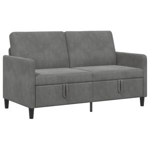 vidaXL Sofa s &uacute;ložn&yacute;m prostorem Tmavě &scaron;ed&aacute; 152 x 78 x 87 cm Polyester