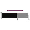 vidaXL Zatahovac&iacute; bočn&iacute; mark&yacute;za / z&aacute;stěna na terasu 60 x 300 cm čern&aacute;