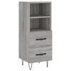 vidaXL Skř&iacute;ň highboard &scaron;ed&aacute; sonoma 34,5 x 34 x 180 cm kompozitn&iacute; dřevo