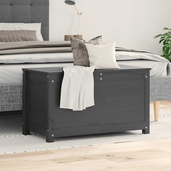 vidaXL &Uacute;ložn&yacute; box &scaron;ed&aacute; 80 x 40 x 45,5 cm masivn&iacute; borov&eacute; dřevo