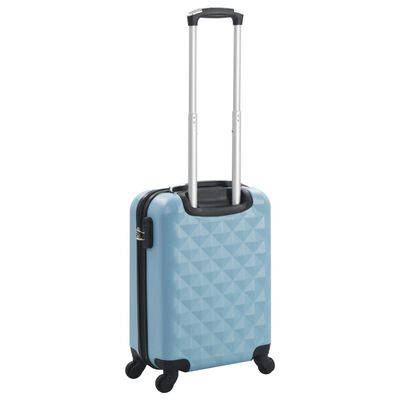 vidaXL Skořepinový kufr na kolečkách modrý ABS