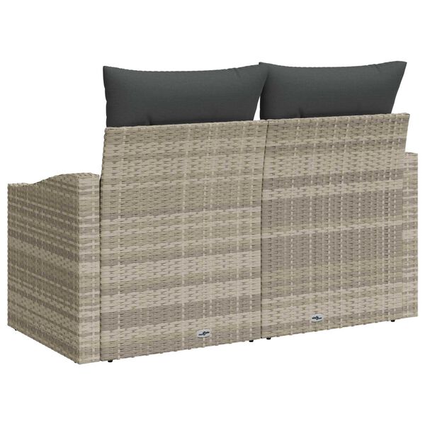 vidaXL Zahradní sofa s polštářem 123 x 62 x 69 cm polyratan
