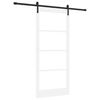 vidaXL Posuvn&eacute; dveře ORKDAL B&iacute;l&aacute; a čern&aacute; 93 x 211 cm