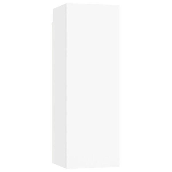 vidaXL TV stolek b&iacute;l&yacute; 30,5x30x90 cm kompozitn&iacute; dřevo