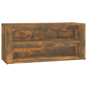 vidaXL Botník kouřový dub 100 x 35 x 45 cm kompozitní dřevo