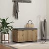 vidaXL Chodbičkov&aacute; lavice s pol&scaron;t&aacute;řem Artisanov&yacute; dub 80 x 46 x 46 cm