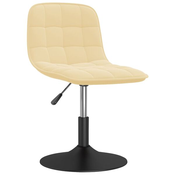 vidaXL Otočn&eacute; j&iacute;deln&iacute; židle 6 ks kr&eacute;mov&eacute; samet