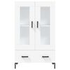 vidaXL Skř&iacute;ň highboard b&iacute;l&aacute; 69,5 x 31 x 115 cm kompozitn&iacute; dřevo