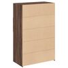 vidaXL Skř&iacute;ň highboard hněd&yacute; dub 80 x 42,5 x 124 cm kompozitn&iacute; dřevo