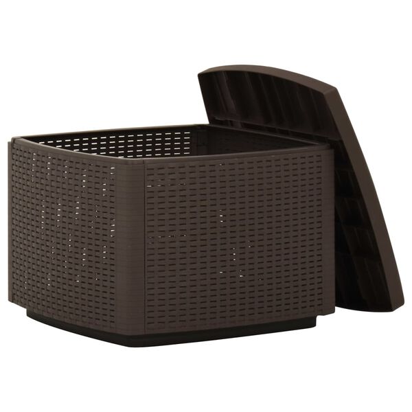 vidaXL Zahradní stůl kávový 53 x 53 x 40 cm plast