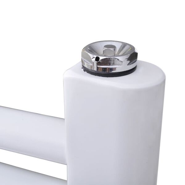 Žebříkový radiátor obloukový, ústřední topení 500 x 764 mm boční a střední přípojka