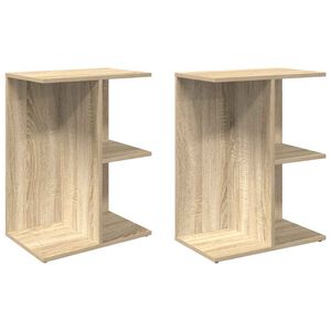 vidaXL Nočn&iacute; stolky 2 ks dub sonoma 46,5x29x61 cm kompozitn&iacute; dřevo