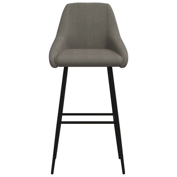 vidaXL Barov&aacute; židle tmavě &scaron;ed&aacute; samet