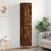 vidaXL Skř&iacute;ň highboard kouřov&yacute; dub 34,5 x 34 x 180 cm kompozitn&iacute; dřevo