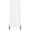 vidaXL Skř&iacute;ň highboard b&iacute;l&aacute; s vysok&yacute;m leskem 34,5x32,5x180 cm kompozit