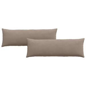 vidaXL Pohovkov&eacute; pol&scaron;t&aacute;ře 2 pcs Taupe 120 x 40 cm textil