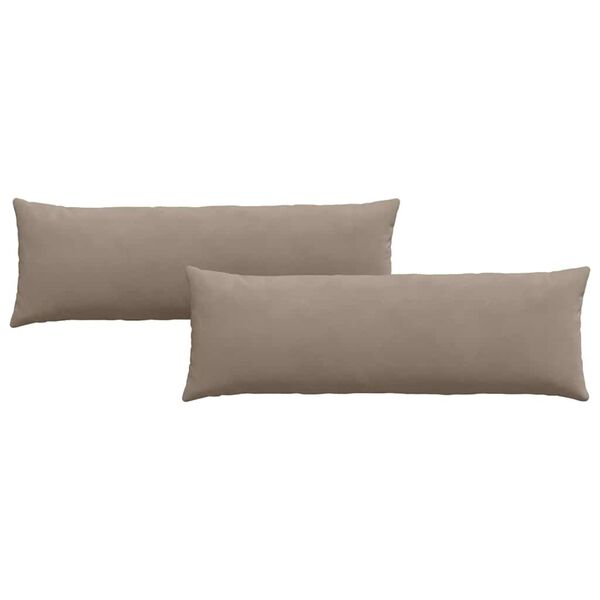 vidaXL Pohovkov&eacute; pol&scaron;t&aacute;ře 2 pcs Taupe 120 x 40 cm textil
