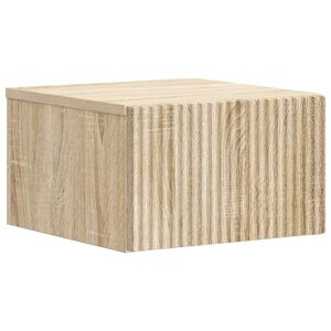 vidaXL N&aacute;stěnn&yacute; nočn&iacute; stolek se z&aacute;suvkou Dub sonoma 33 x 34,5 x 20 cm