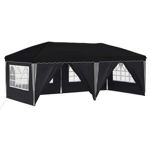 vidaXL P&aacute;rty stan s v&yacute;suvn&yacute;m st&aacute;nkem 575 x 288 x 245 cm Antracitov&aacute;