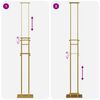 vidaXL St&aacute;nky pro veletrhy 2 pcs Zlat&aacute; 30 x 23,5 x 210 cm Ocel