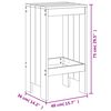 vidaXL Barov&eacute; stoličky 2 ks 40 x 36 x 75 cm masivn&iacute; dřevo douglasky