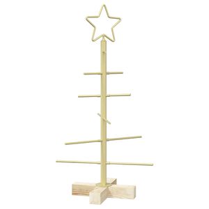 vidaXL Kovov&yacute; v&aacute;nočn&iacute; stromeček KUOPIO 60 cm Ocel Zlat&aacute;