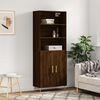vidaXL Skř&iacute;ň highboard hněd&yacute; dub 69,5 x 34 x 180 cm kompozitn&iacute; dřevo