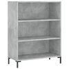 vidaXL Skř&iacute;ň highboard betonově &scaron;ed&aacute; 69,5x34x180 cm kompozitn&iacute; dřevo