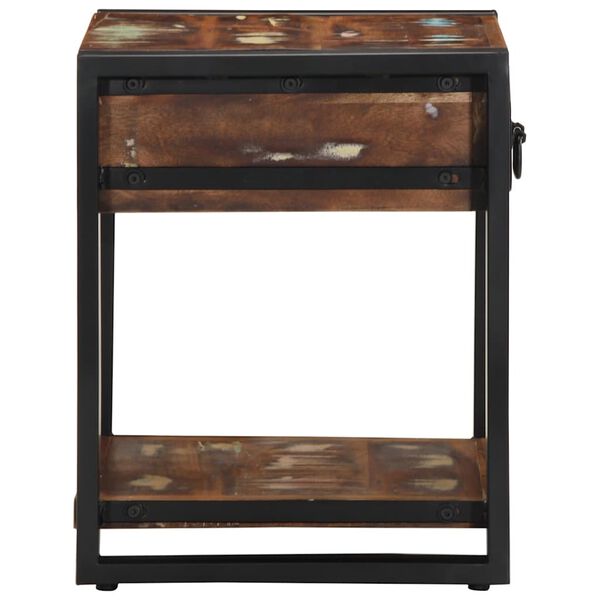 vidaXL Boční stolek vícebarevné 40x40x50 cm recyklované dřevo