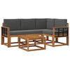 vidaXL Venkovn&iacute; pohovkov&aacute; souprava 5 pcs Přirozen&aacute; a Anthracitov&aacute;