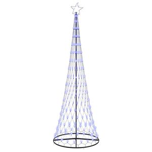 vidaXL LED v&aacute;nočn&iacute; strom s stojanem Modr&aacute; 100.5 x 100.5 x 302.5 cm kov