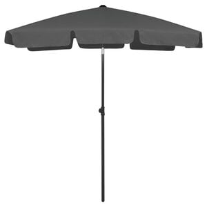 vidaXL Pl&aacute;žov&yacute; slunečn&iacute;k antracitov&yacute; 180 x 120 cm