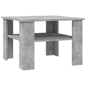vidaXL Konferenčn&iacute; stolek betonově &scaron;ed&yacute; 60x60x42 cm kompozitn&iacute; dřevo