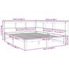 vidaXL Postel s knihovnou bez matrace 140 x 200 cm masivn&iacute; borovice