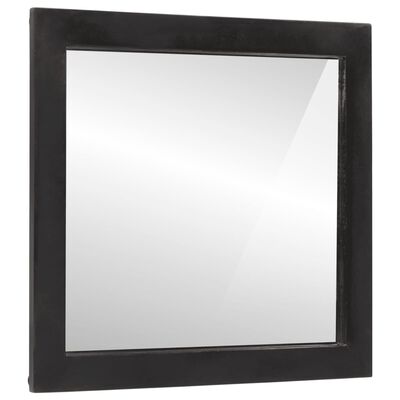 vidaXL Koupelnové zrcadlo 55x1x60 cm sklo a masivní mangovníkové dřevo