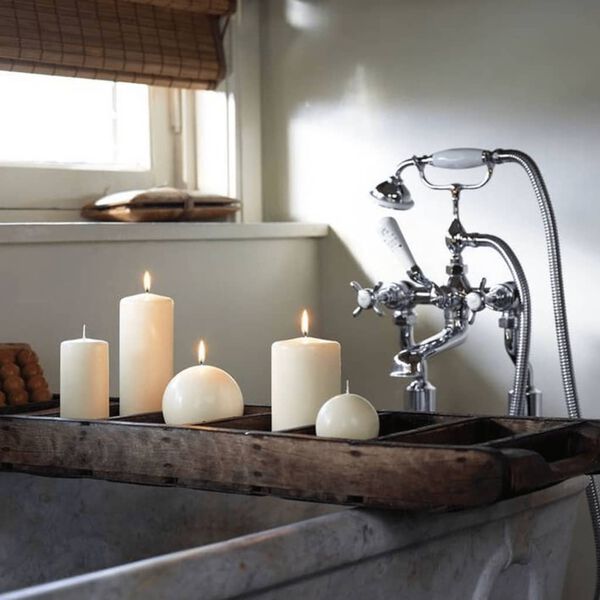 Bolsius V&aacute;lcov&eacute; sv&iacute;čky 8 ks 150 x 78 mm slonovinov&eacute;