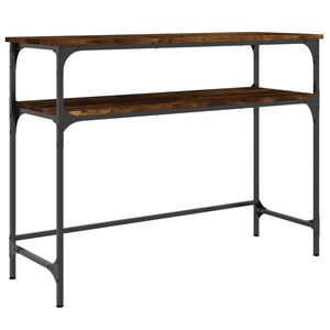 vidaXL Konzolov&yacute; stolek kouřov&yacute; dub 100x35,5x75 cm kompozitn&iacute; dřevo