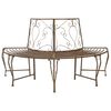 vidaXL Stromov&aacute; lavička 4-Počet m&iacute;st 160 x 80 x 89 cm Ocel