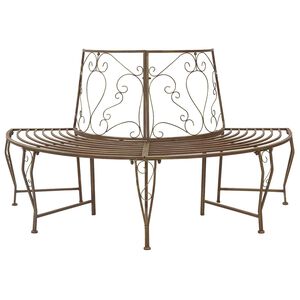 vidaXL Stromov&aacute; lavička 4-Počet m&iacute;st 160 x 80 x 89 cm Ocel