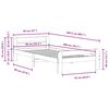 vidaXL Postel bez matrace voskově hněd&aacute; 90 x 200 cm masivn&iacute; borovice