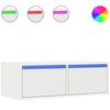 vidaXL TV skř&iacute;ňka s LED osvětlen&iacute;m b&iacute;l&aacute; 75x35,5x25 cm